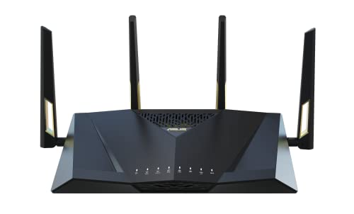 ASUS RT-AX88U Pro (AX6000) Dual Band WiFi 6 Extendable Gaming Router, Dual 2.5G Ports, ASUS Rangeboost Plus, Port Forwarding, Subscription-Free Network Security, Instant Guard, VPN, AiMesh Compatible