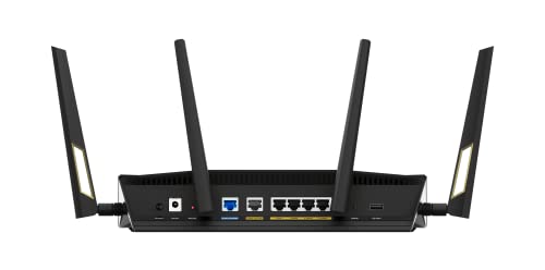 ASUS RT-AX88U Pro (AX6000) Dual Band WiFi 6 Extendable Gaming Router, Dual 2.5G Ports, ASUS Rangeboost Plus, Port Forwarding, Subscription-Free Network Security, Instant Guard, VPN, AiMesh Compatible