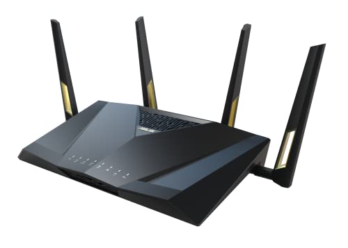 ASUS RT-AX88U Pro (AX6000) Dual Band WiFi 6 Extendable Gaming Router, Dual 2.5G Ports, ASUS Rangeboost Plus, Port Forwarding, Subscription-Free Network Security, Instant Guard, VPN, AiMesh Compatible