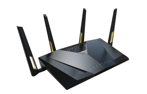 ASUS RT-AX88U Pro (AX6000) Dual Band WiFi 6 Extendable Gaming Router, Dual 2.5G Ports, ASUS Rangeboost Plus, Port Forwarding, Subscription-Free Network Security, Instant Guard, VPN, AiMesh Compatible