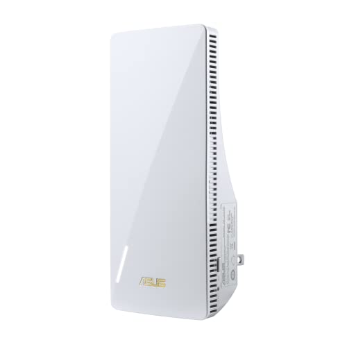 ASUS RP-AX58 AX3000 Dual Band WiFi 6 (802.11ax) Range Extender, AiMesh Extender for Seamless mesh WiFi; Works with Any WiFi Router (White)