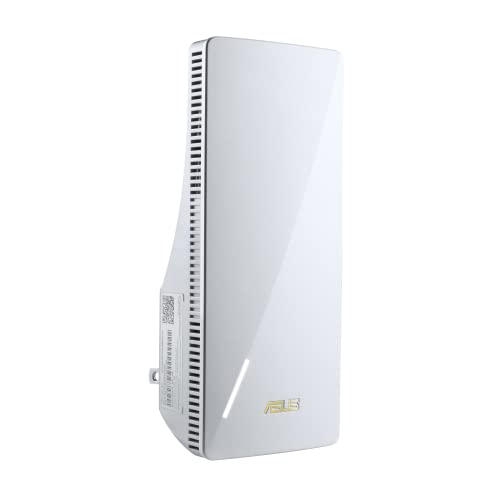 ASUS RP-AX58 AX3000 Dual Band WiFi 6 (802.11ax) Range Extender, AiMesh Extender for Seamless mesh WiFi; Works with Any WiFi Router (White)
