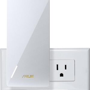 ASUS RP-AX58 AX3000 Dual Band WiFi 6 (802.11ax) Range Extender, AiMesh Extender for Seamless mesh WiFi; Works with Any WiFi Router (White)