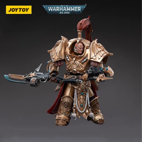JoyToy 1/18 Warhammer 40,000 Action Figure Adeptus Custodes Shield-Captain in Allarus Terminator Armour Hydon Seronis Model