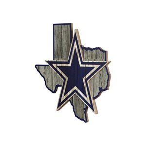FOCO Dallas Cowboys NFL Wood State Sign