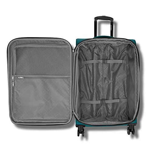 Samsonite Saire LTE Softside Expandable Luggage Wheels, Pine Green, Medium Spinner