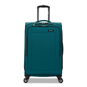 Samsonite Saire LTE Softside Expandable Luggage Wheels, Pine Green, Medium Spinner