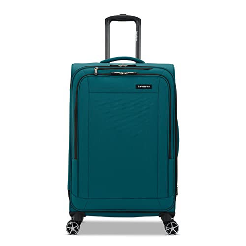 Samsonite Saire LTE Softside Expandable Luggage Wheels, Pine Green, Medium Spinner