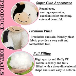 zhidiloveyou 9" Cow Stuffed Animals Plush Soft Stuffed Cow Toy for Kids Girls Boys