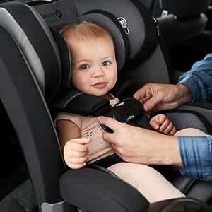 Safety 1st Everslim DLX All-in-One Convertible Car Seat, 4 Modes of use: Rear-Facing, Forward-Facing (22–65 lbs), Belt-Positioning Booster (40–100 lbs), Backless Booster (40–100 lbs), Dunes Edge