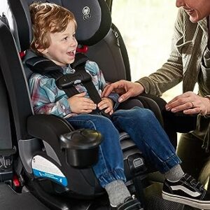 Safety 1st Everslim DLX All-in-One Convertible Car Seat, 4 Modes of use: Rear-Facing, Forward-Facing (22–65 lbs), Belt-Positioning Booster (40–100 lbs), Backless Booster (40–100 lbs), Dunes Edge