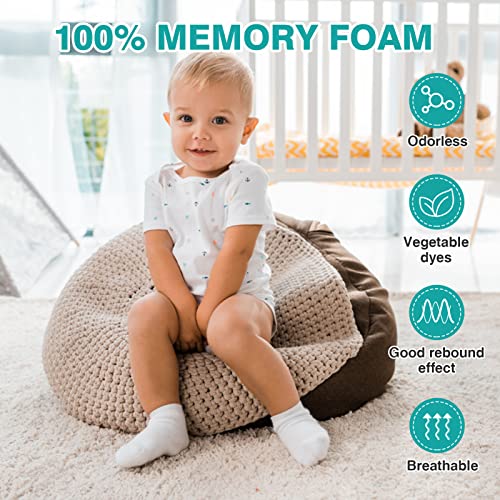 Shredded Memory Foam Filling for Bean Bag Filler Foam- Premium Soft Pillow Stuffing Foam- Couch Cushion Filling for Pouf Dog Beds Bean Bag Chairs Arts Crafts, Without Added Gel Particles (10LB)