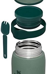 Stanley Adventure to Go Insulated Food Jar with Cup Lid and Spork - 36oz - Stainless Steel Insulated Food Container - BPA-Free and Dishwasher Safe