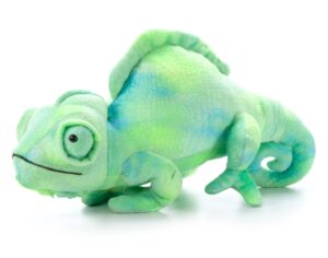 the petting zoo chameleon stuffed animal plushie, gifts for kids, wild onez reptile animals, chameleon plush toy 10 inches