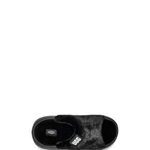 UGG Women's FOAMO UGGPLUSH Slide Sandal, Black, 6