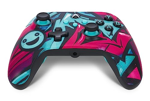 PowerA Advantage Wired Controller for Xbox Series X|S - Wild Style, Xbox Controller with Detachable 10ft USB-C Cable, Mappable Buttons, Trigger Locks and Rumble Motors, Officially Licensed for Xbox