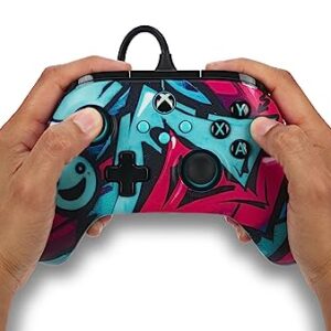 PowerA Advantage Wired Controller for Xbox Series X|S - Wild Style, Xbox Controller with Detachable 10ft USB-C Cable, Mappable Buttons, Trigger Locks and Rumble Motors, Officially Licensed for Xbox
