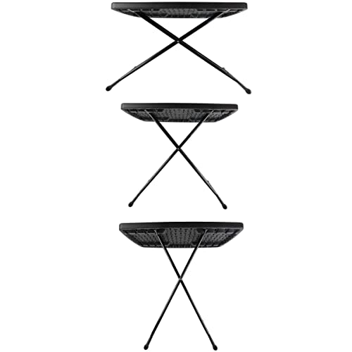 Everyday Home, Black Adjustable Folding Table