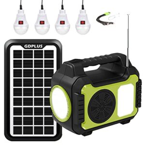 solar generators for home use,portable power station with solar panel for emergency power supply,solar powered generator for camping,4 sets led light (green&black)