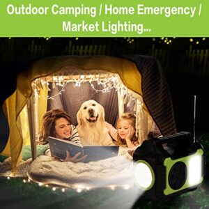 Solar Generators for Home Use,Portable Power Station with Solar Panel for Emergency Power Supply,Solar Powered Generator for camping,4 Sets LED Light (Green&Black)