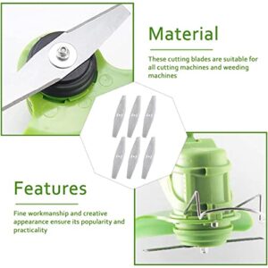 Cordless Electric String Trimmers Metal Blade,4 Pack Grass Trimmer Blade Heads Replacements- Carbide Blade Tip Brush Cutter Trimmer Weed Eater Blade for Electric Lawn Mower Set