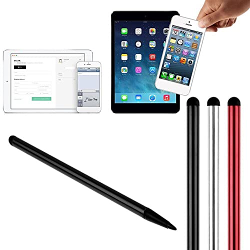 Universal Capacitive Stylus Touch Screen Pens Stylus Pens for Touch Screens High Sensitivity for All Capacitive Screens, Resistive Screens, Mobile Phones and Tablets (Black)