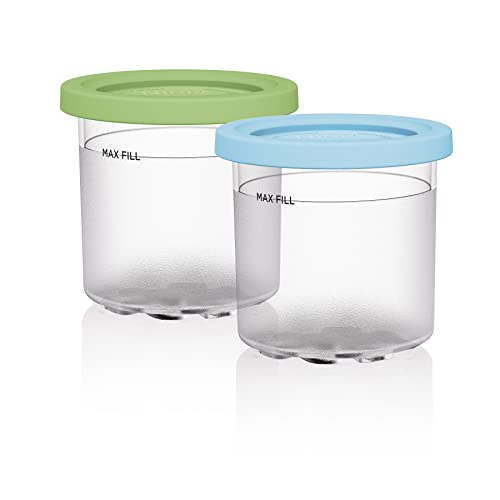 Ninja XSKPLD4BCD Pints 4 Pack & NC300s Series Creami Ice Cream Makers & XSKPLID2CD Pints 2 Pack, Compatible with NC299AMZ & NC300s Series Creami Ice Cream Makers, BPA-Free