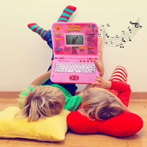 LESHITIAN Kids Laptop, Children’s Educational Learning Computer, 65 Learning Modes, LCD Screen, Keyboard and Mouse Included