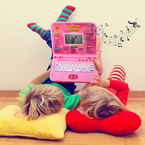 LESHITIAN Kids Laptop, Children’s Educational Learning Computer, 65 Learning Modes, LCD Screen, Keyboard and Mouse Included