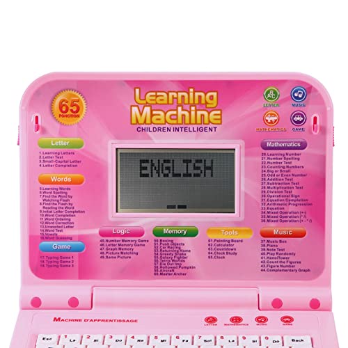 LESHITIAN Kids Laptop, Children’s Educational Learning Computer, 65 Learning Modes, LCD Screen, Keyboard and Mouse Included