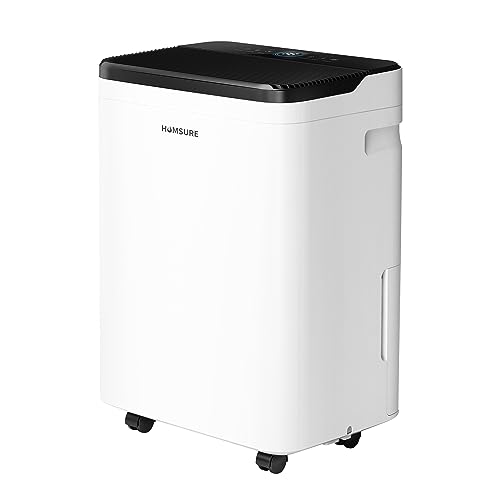 Humsure Dehumidifier For Basement,Dehumidifiers For Home. 4500 sq ft Automatic 70 Pint Whole-House Dehumidifier, Portable Dehumidifier With Drain Hose And 5l Water.