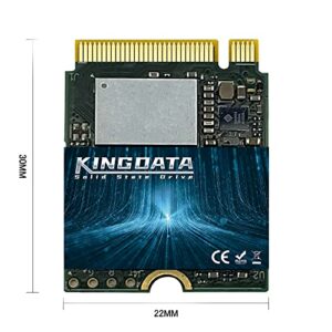 KINGDATA 512GB M.2 2230 NVMe PCIe SSD Gen 4.0X4 - Internal Solid State Drive Compatible with PS5, Steam Deck, Microsoft Surface, Ultrabook, Laptop, Desktop (512GB, M.2 2230 NVMe 4.0)