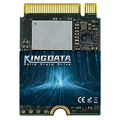 KINGDATA 512GB M.2 2230 NVMe PCIe SSD Gen 4.0X4 - Internal Solid State Drive Compatible with PS5, Steam Deck, Microsoft Surface, Ultrabook, Laptop, Desktop (512GB, M.2 2230 NVMe 4.0)