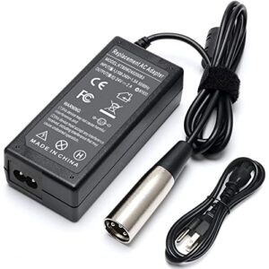 24v 2a electronic scooter battery charger for go-go elite traveller sc40e/sc44e, jazzy power chair charger, schwinn s500 s350 s300 s400 s650, ezip 400 500 650 750 900 mountain trailz, pride mobility