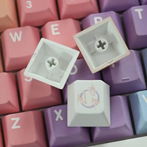 YIYANGKEYS Dreams Keycaps PBT Cherry Profile Keycaps for 60% 65% 75% Mechanical Keyboards 143 Key Dye Sub Gateron Cherry Mx Swithes Gaming Keyboard Key Caps Set (Dream)