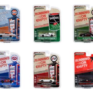 Greenlight 41150 Running on Empty Series 15 Complete Set of Six (6) Diecast Models 1:64 Scale