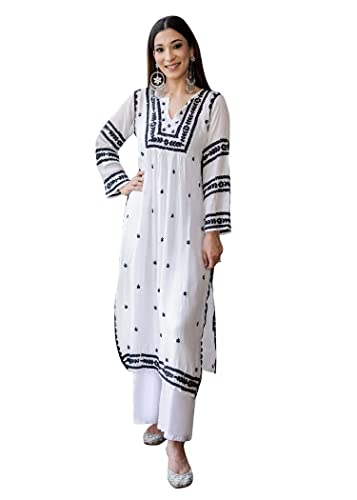 Elina fashion Indian Readymade Stitched Kurti for Womens With Pant | Rayon Embroidered Kurta Kurtis