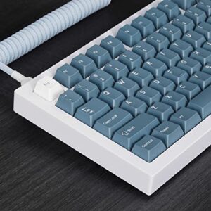 DROP DCX Permafrost Keycap Set, Doubleshot ABS, Cherry MX Style Keyboard Compatible with 60%, 65%, 75%, TKL, WKL, Full-Size, 1800 layouts and More