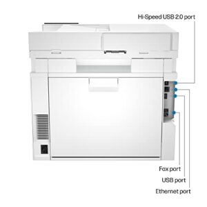 HP Color LaserJet Pro MFP 4301fdw Wireless Printer, Print, scan, copy, fax, Fast speeds, Easy setup, Mobile printing, Advanced security, Best-for-small teams, white, 16.6 x 17.1 x 15.1 in