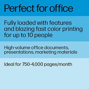 HP Color LaserJet Pro MFP 4301fdw Wireless Printer, Print, scan, copy, fax, Fast speeds, Easy setup, Mobile printing, Advanced security, Best-for-small teams, white, 16.6 x 17.1 x 15.1 in