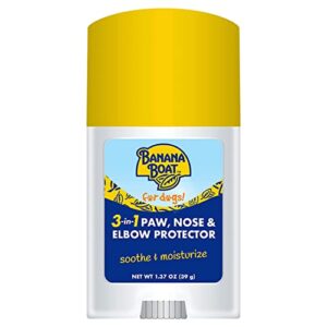banana boat dog paw balm – 3 in 1 soother moisturizer and protector for the dog nose paw and elbow, used for sun protection, moistures dry noses and paws, great skin soother for dogs sensitive skin