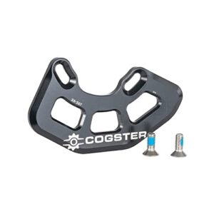 cogster fortiguard alloy mtb bash guard -a iscg05 bicycle chain guard for 26t-36t chainrings, bike taco bash for your mountain bike chain, bmx chain (black)