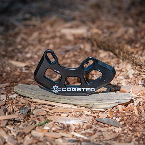 COGSTER FortiGuard Alloy MTB Bash Guard -A ISCG05 Bicycle Chain Guard for 26T-36T Chainrings, Bike Taco Bash for Your Mountain Bike Chain, BMX Chain (Black)