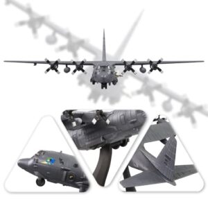 HANGHANG 1/200 AC130 Fighter Plane Model Metal Aircraft Model Military Airplane Model Diecast Plane Model for Collection or Gift