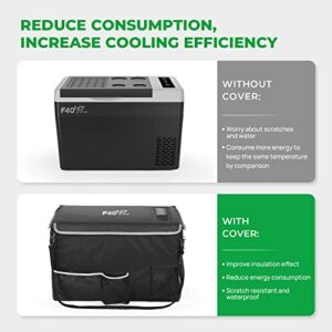 F40C4TMP 30 Quart Insulated Protective Cover for Portable Refrigerator, 28L Durable Fridge Bag, Portable Freezer Cover 30QT Fridge (Refrigerator NOT Included)
