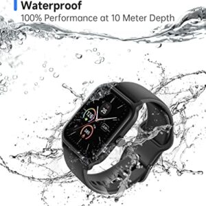 TOOBUR Smart Watch for Men Women Alexa Built-in, 1.8" IP68 Waterproof Fitness Watch with Call Function, Heart Rate & Sleep Monitor, 100 Sport Modes Fitness Tracker Android iOS Compatible