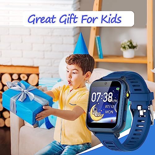 Kids Smart Watch Boys 5-7 8-10 3-5 10-12, Kids Watch with 24 Games, Kids Pedometer Watch with Camera Player Calculator Alarm Calendar Recorder Stopwatch Timer, Cool Kids Toy for Boys