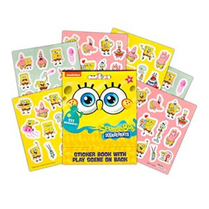 Nickelodeon Spongebob Towel Set for Kids, Boys, Girls - Bundle with Spongebob Squarepants Beach Towel, Stickers and More | Spongebob Pool and Bathroom Set
