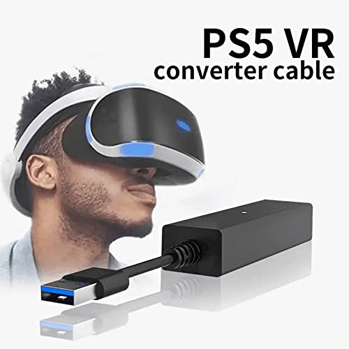 HLRAO Playstation 4 Camera Adapter for PSVR on PS5,PSVR Camera Adapter for PS5 Console,PS4 PSVR to PS5 Converter Cable Adapter.