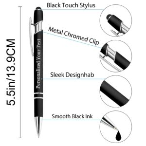 Max 500 Personalized Pens in Bulk Custom Pens with Stylus Tips Engraved Name Customized Ballpoint Pen Gift for Men Women Adults Business Teacher Nurses Wedding-300Pack